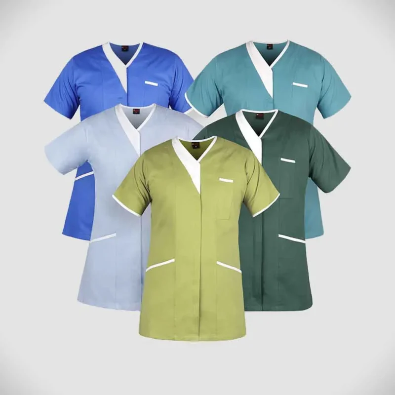 Piping Medical Scrubs Tops